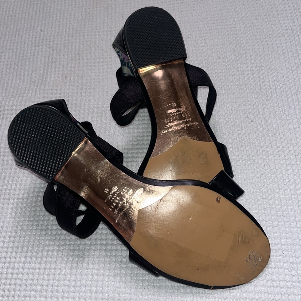 Ted Baker Black & Rose Gold Flats Sandals Size 8 - Picture 4 of 5